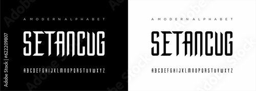 a modern minimalist geometric font sport typeface design