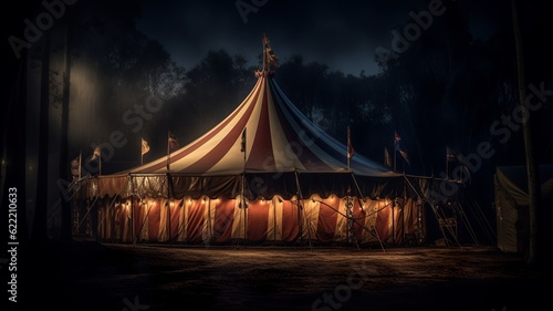 a nice and cool circus tent