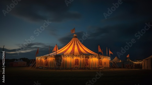 a nice and cool circus tent