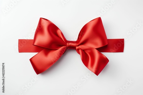 red ribbon bow celebration decoration - Generative AI