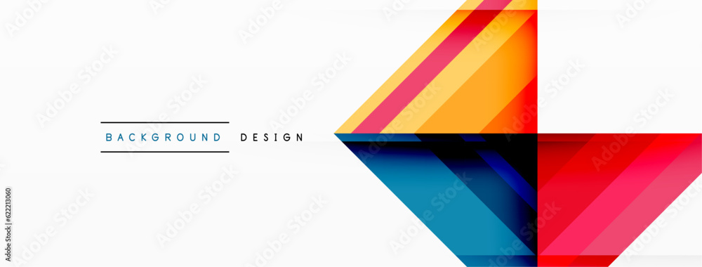 Visually captivating background design showcasing dynamic geometric lines, triangles, and squares. This composition blends precision and movement, creating an engaging graphic with a modern aesthetic