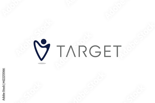 Target logo design with modern unique concept