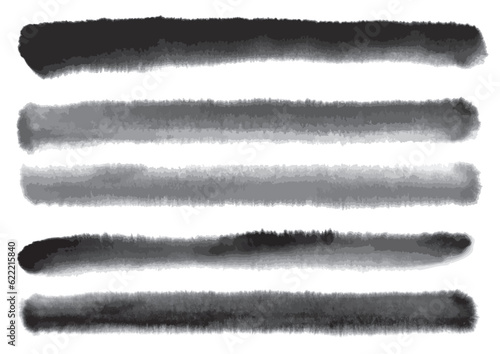 墨で描いた線5点セット