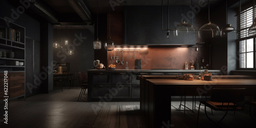 home interior design - modern apartment kitchen
