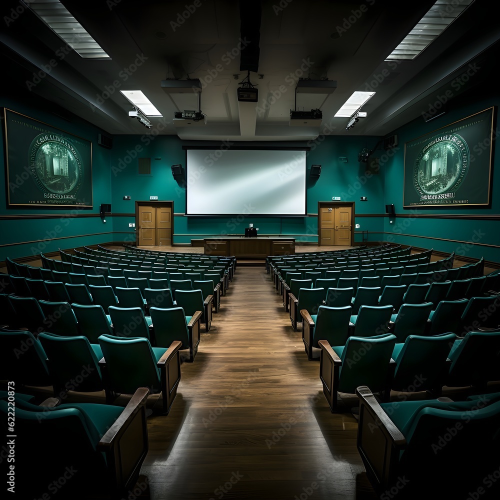 Naklejka premium University amphithearter interior design