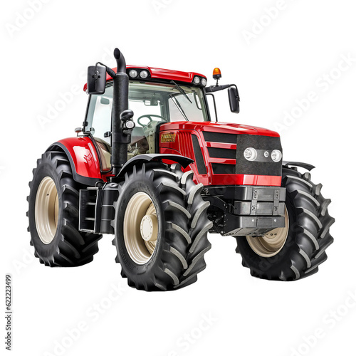 A Tractor. isolated object  transparent background 