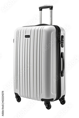 suitcase for travel isolated on transparent background . travel concept.  photo