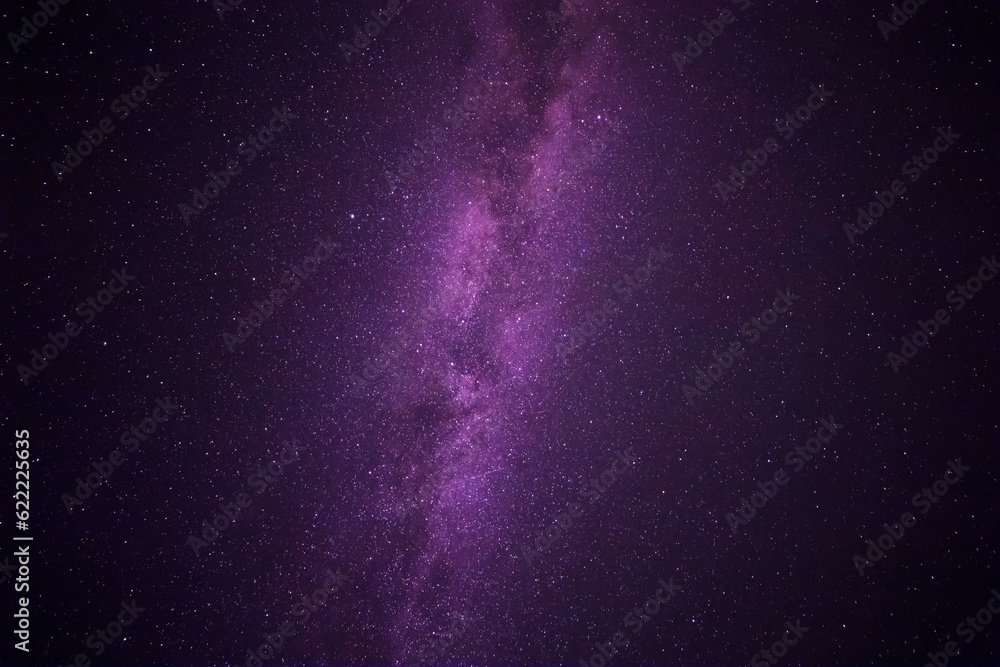 Milky Way galaxy in dark night sky