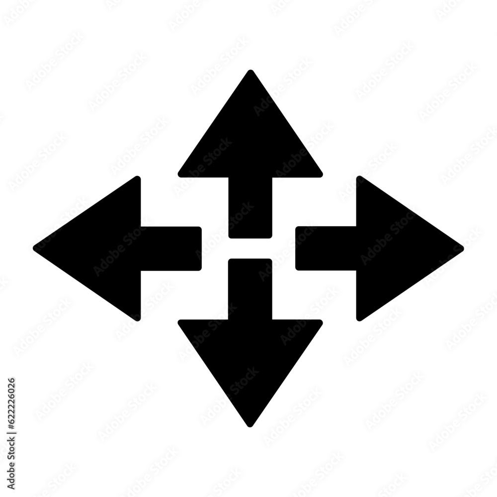 Drag Arrow Glyph Icon Drag Arrow Glyph Icon