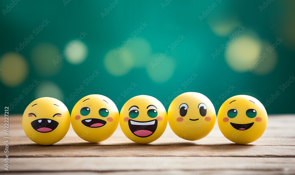 Emoji set.Smiley background with yellow funny smileys or emoticons and empty blank space for text, Cute facial expressions Emoji set.Smiley background with yellow funny smileys or emoticons and empty blank space for text, Cute facial expressions