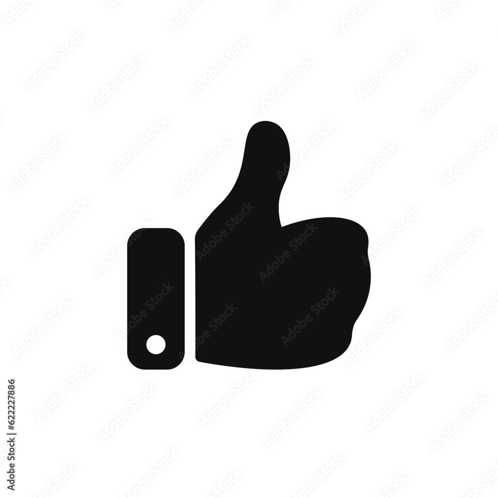 Like up icon. Vector thumb up icon. Hand good like silhouette symbol. Finger up sign. Social media sign. Editable stroke Like up icon. Vector thumb up icon. Hand good like silhouette symbol. Finger up sign. Social media sign. Editable stroke