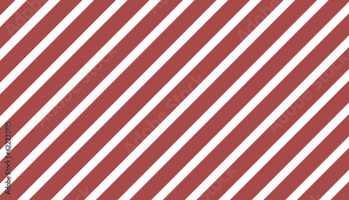 Red and white diagonal striped line seamless pattern