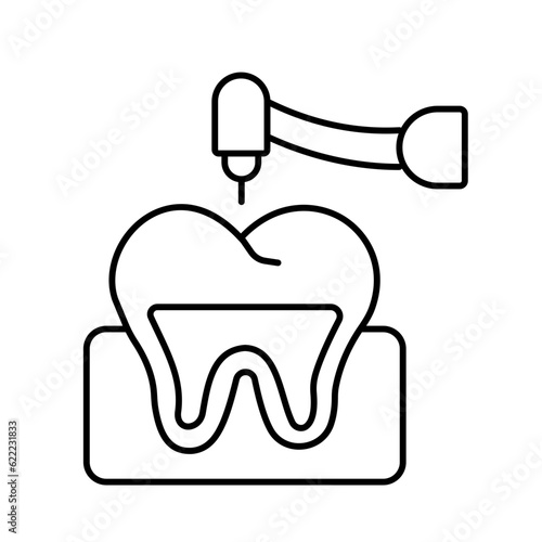 Root canal Vector Icon

