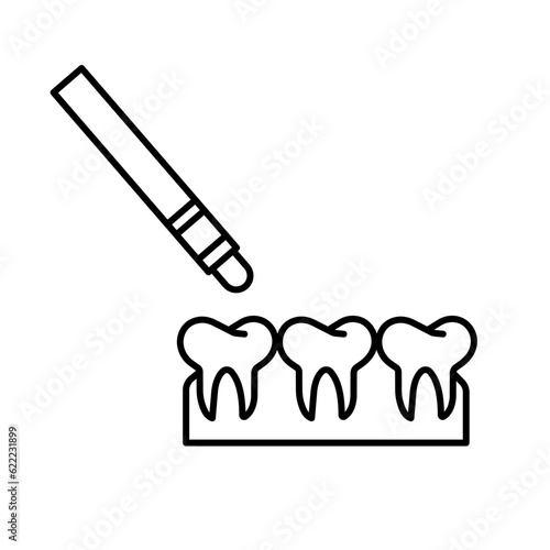 Teeth whitening Vector Icon

