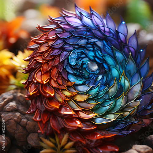 Wallpaper Mural Discover an intricate fractal pattern, brimming with diverse geometric shapes. Repeating across scales, it mirrors infinite complexity in vibrant rainbow hues. Modern, abstract, and dazzlingly detaile Torontodigital.ca