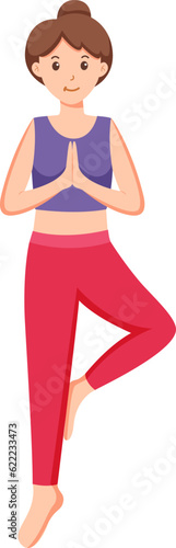 tree yoga asana pose