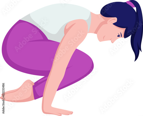 Lolasana yoga asana pose