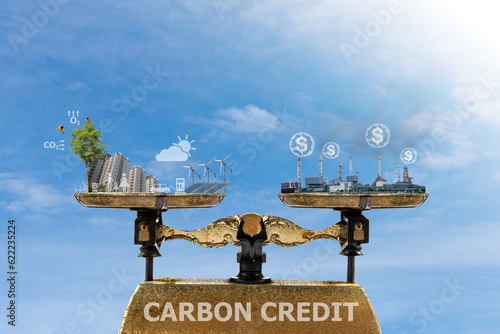 Carbon Credit is the amount of greenhouse gases reduced or stored.   carbon credits obtained will be valued in monetary amounts. And can be traded in the carbon market with organizations that want car photo