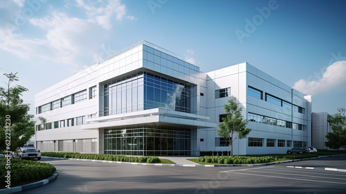 commercial facility, modern R an D building, office