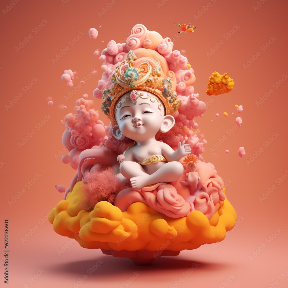 buddha, cat, baby buddha, cat, baby