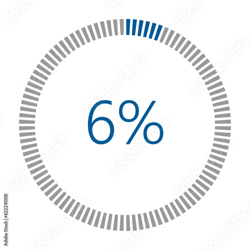 1-100 Percentage Meter for Report Progress, Icon loader Blue Loader Indicator.