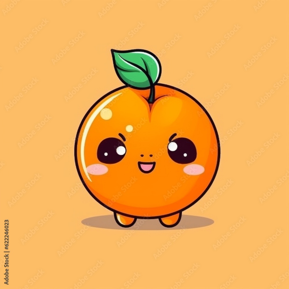 Cute orange character Cute orange character