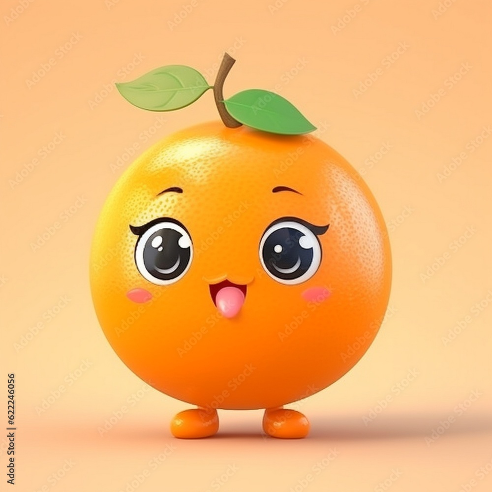 Cute orange character Cute orange character
