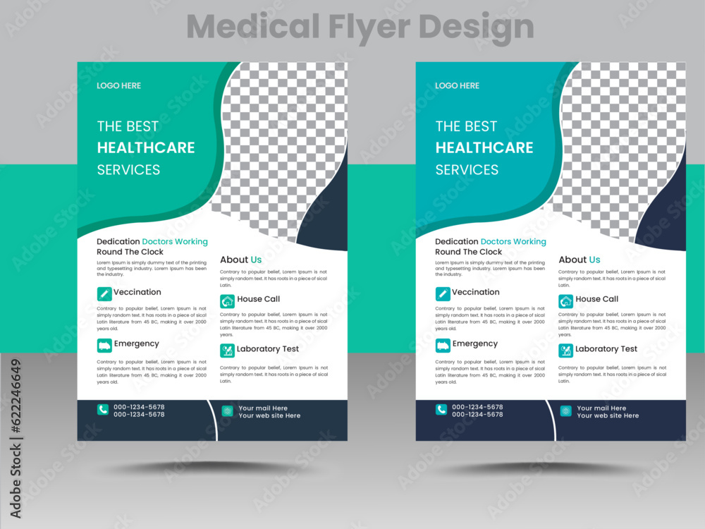 vector flyer design or business poster template design.
