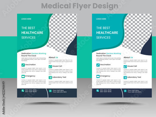 vector flyer design or business poster template design. 
