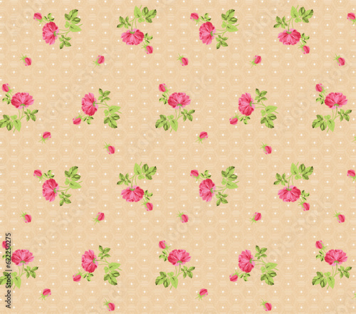seamless floral pattern vector design 