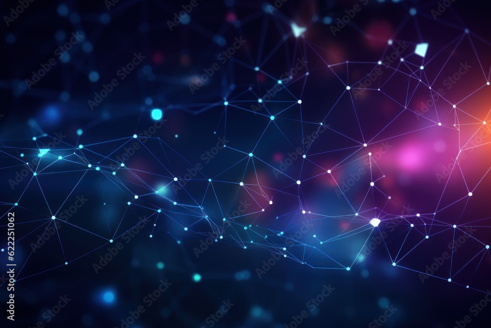 Technology abstract science background with connecting polygon lines design. Technology abstract science background with connecting polygon lines design.