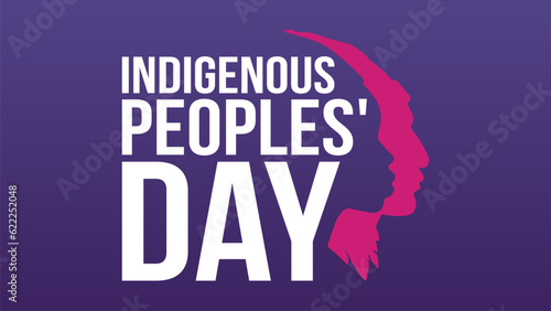 Indigenous Peoples Day. Indigenous People background,poster banner, card, greeting