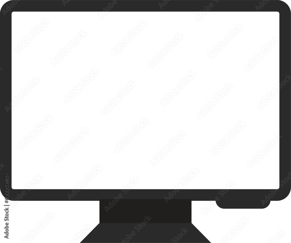 LCD monitor isolated on white LCD monitor isolated on white