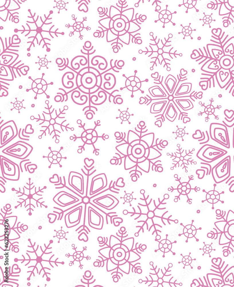 Textile and seamless floral pattern Christmas vector design 