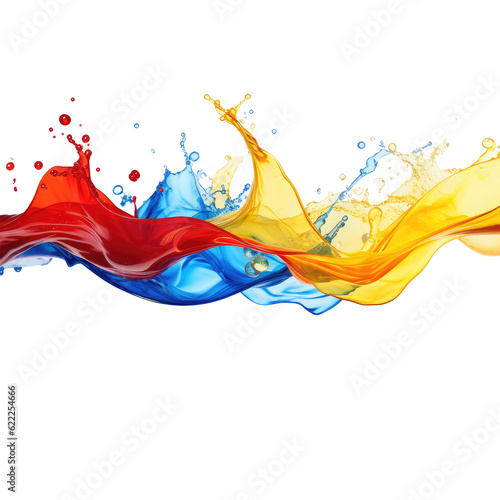 water color splash isolated on white