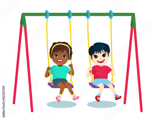 Vector illustration of two ...