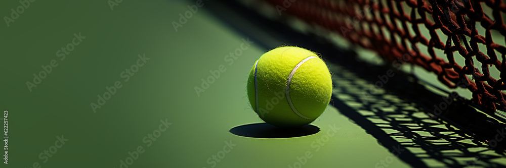 tennis ball in a minimalist style, generative ai