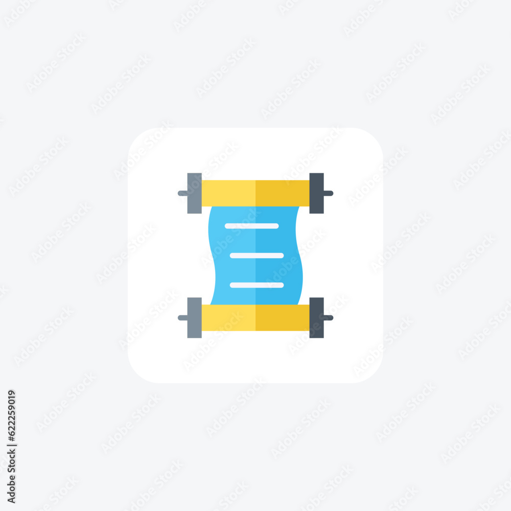 Fototapeta premium Certificate, winning, achievement Vector Flat Icon