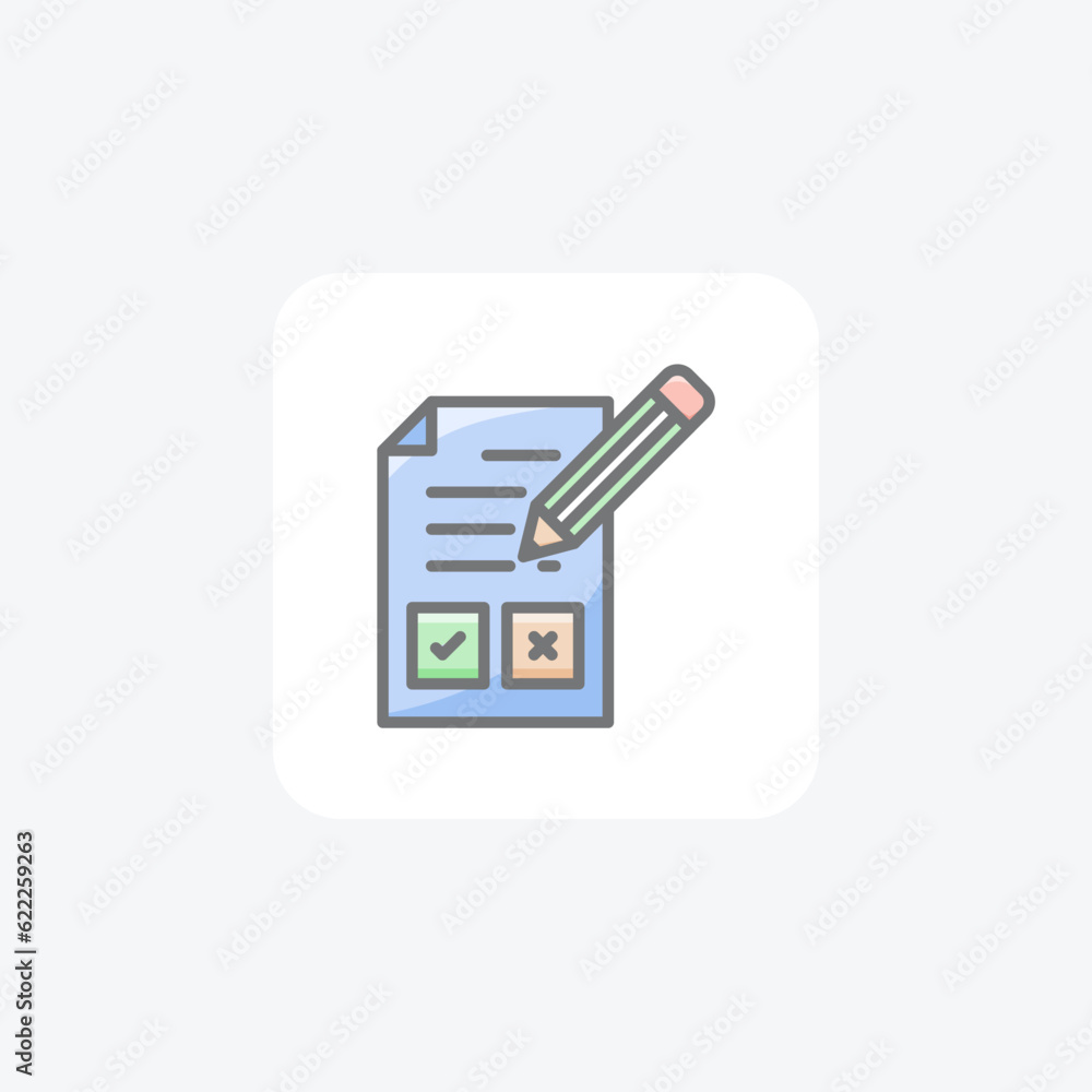 Edit file, tick mark, cross, pencil Vector Awesome Fill Icon Edit file, tick mark, cross, pencil Vector Awesome Fill Icon