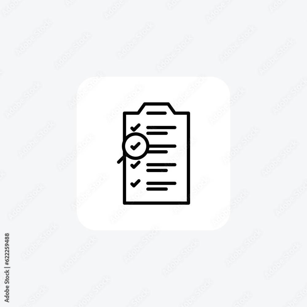 Todo List Hr, Human Resource Vector Line Icon Todo List Hr, Human Resource Vector Line Icon