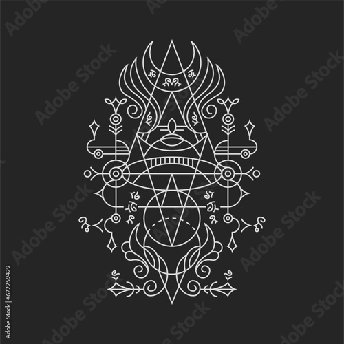 Geometry Line Dark wings Magic Spell