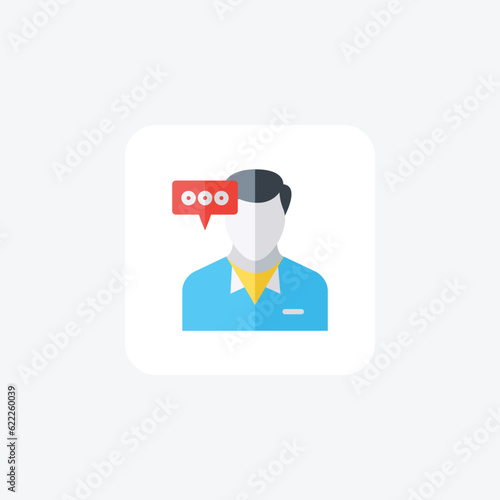 Messaging, Chat, Communication Vector Flat Icon