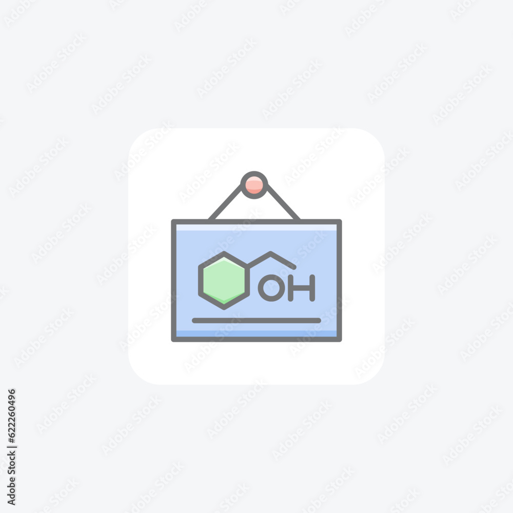 Scientific Chart, Data Analysis Vector Awesome Fill Icon