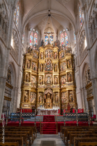 altar inside the Cathedral of Burgos Spain