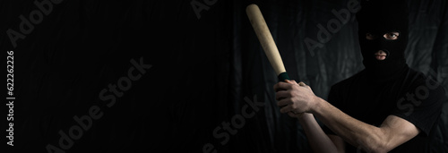Man hand bat
