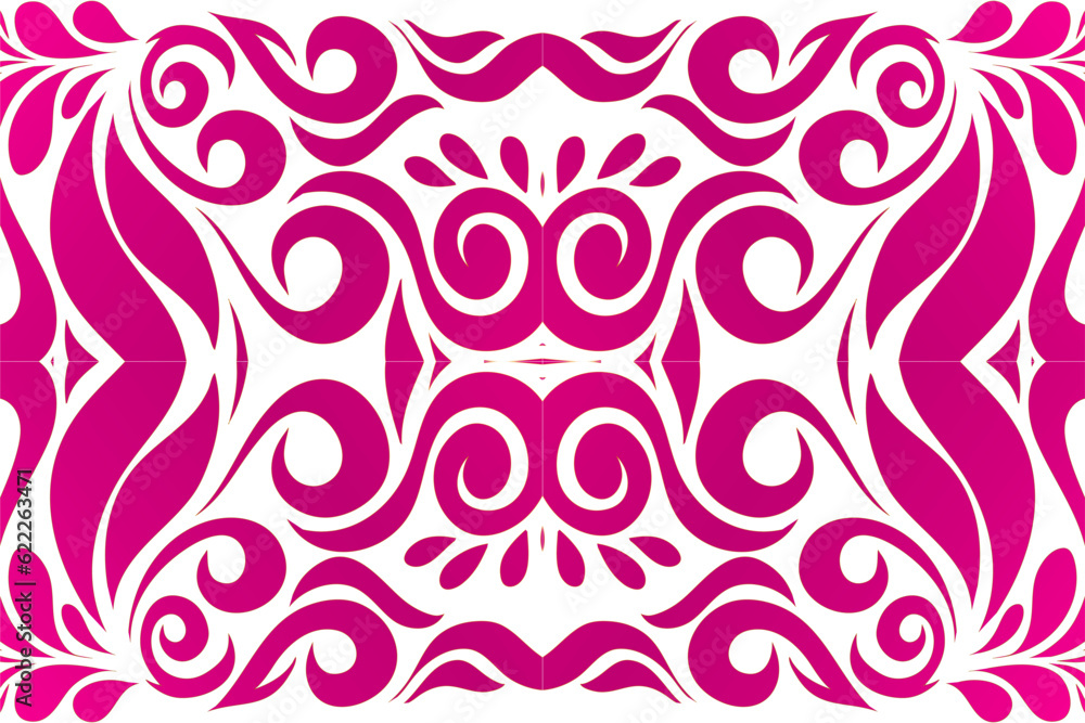Beautiful colourful white and pink flower floral gradient batik line art pattern background pattern Beautiful colourful white and pink flower floral gradient batik line art pattern background pattern
