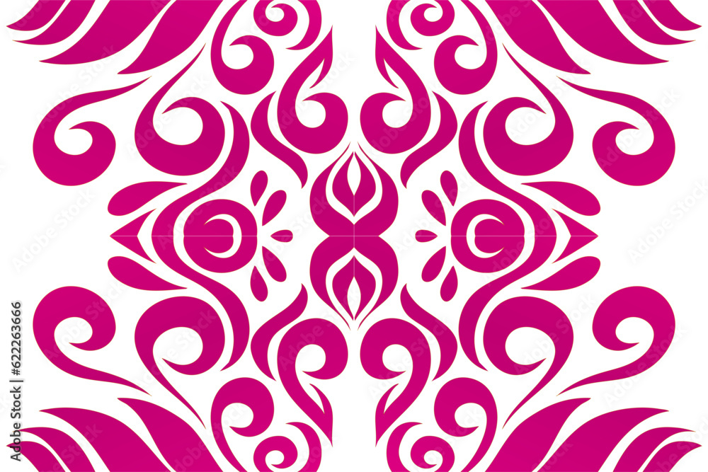 Beautiful colourful white and pink flower floral gradient batik line art pattern background pattern Beautiful colourful white and pink flower floral gradient batik line art pattern background pattern