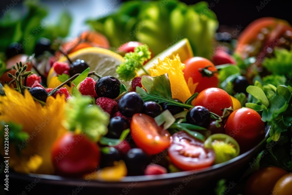 Delicious salad. AI generated Delicious salad. AI generated