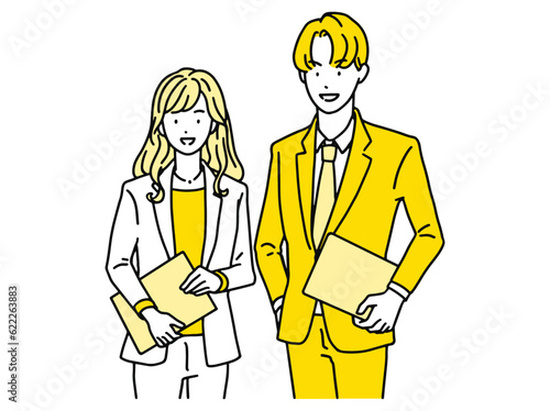 ビジネスパーソン（男性と女性）