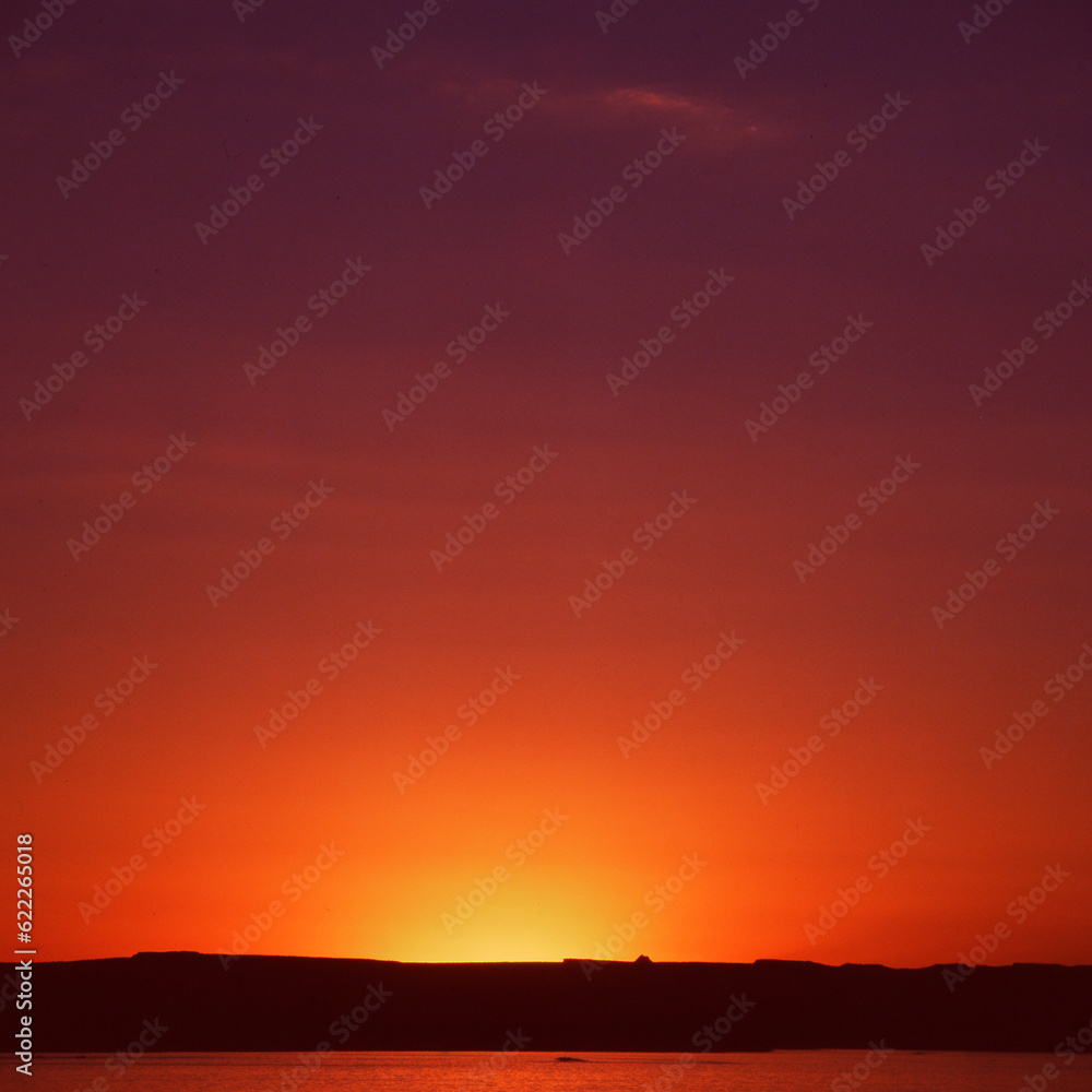 field at sunset